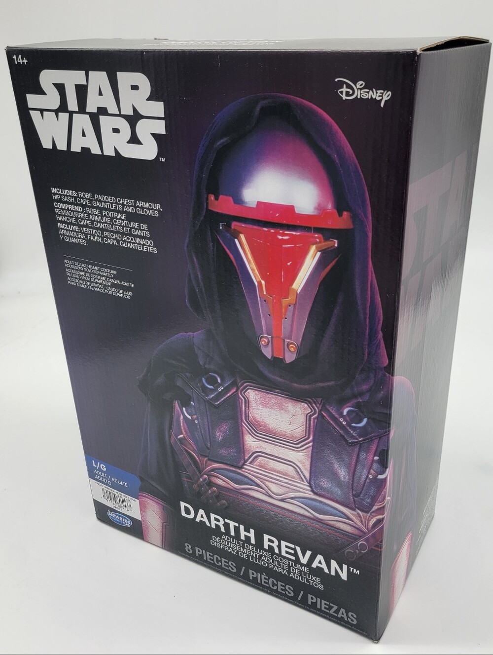 Star Wars Darth Revan Adult Deluxe 6-Piece Costume Jazwares New in Box Men's L!